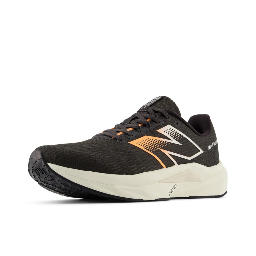 New Balance FuelCell Propel v5 Running Shoes Lightweight Cushioned Sneakers for Road Running and Training - Black/Orange (CB5) (Size27.5 cm D)