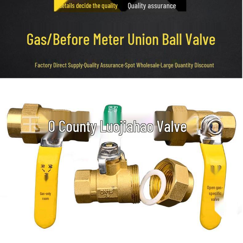 High Flow Union Gas Ball Valve