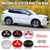 4 ks 60mm Samolepky na středové krytky kol auta Kryty ráfků pro Mitsubishi Pajero Outlander XL Montero Lancer Triton l200 Galant