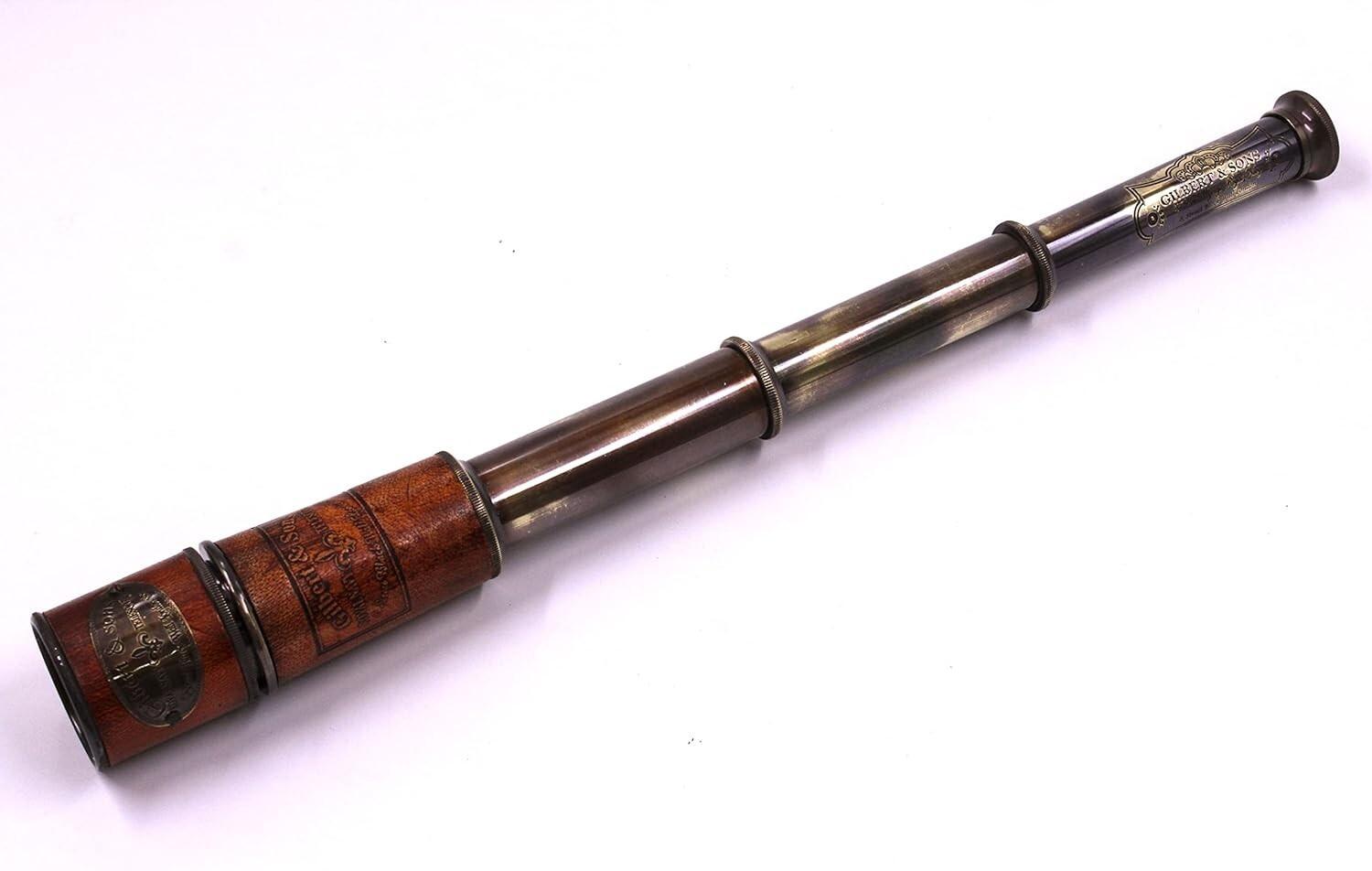 

Морской телескоп Морской Антикварный Пиратский Подзорная труба из Массивной Латуни 16 дюймов Деревянная Коробка M аэро