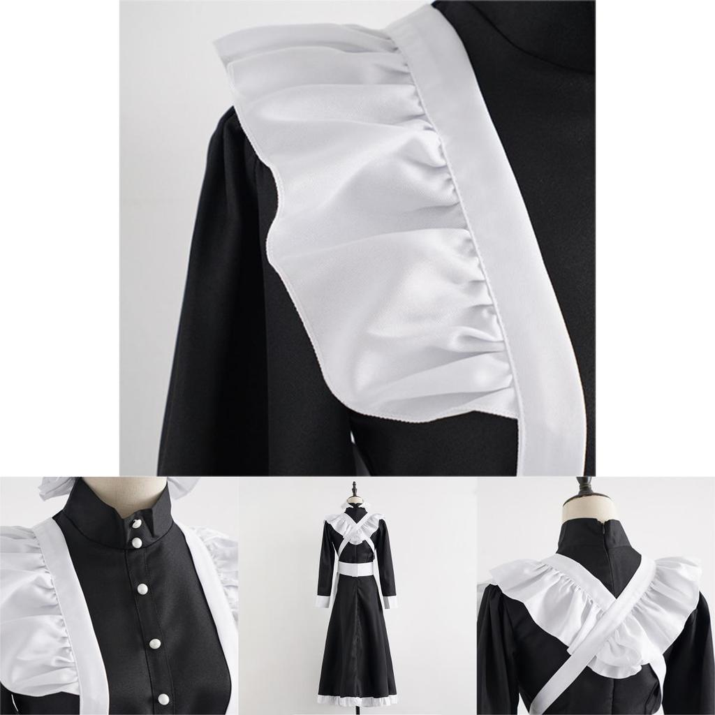Cotton Blend Fabric Maid Costume Comfortable And Trendy Cosplay Outfit