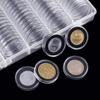 100Pcs/Box 17/20/25/27/30mm Transparent Round Coin Box Capsules Storage Coin Collection Holder Containers Home Supplies