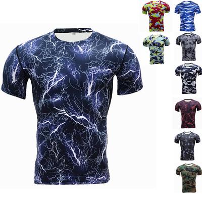 Kurzärmeliges, eng anliegendes Herren-T-Shirt, Sport, cooles, schnelltrocknendes Basketball-Lauf-T-Shirt