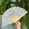 No Deformation Props Fan Handmade Folding Fan Retro   Wedding