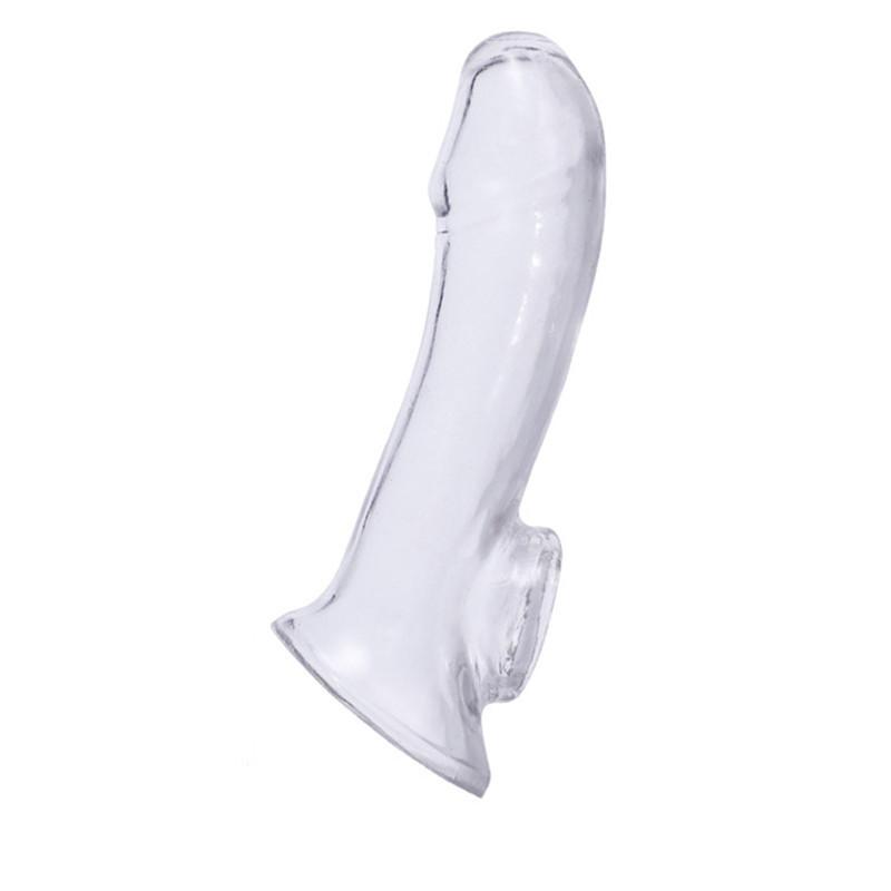 Men's Crystal Exotic Condom Lengthened Thick Crystal Set Couple Sex Toy Set