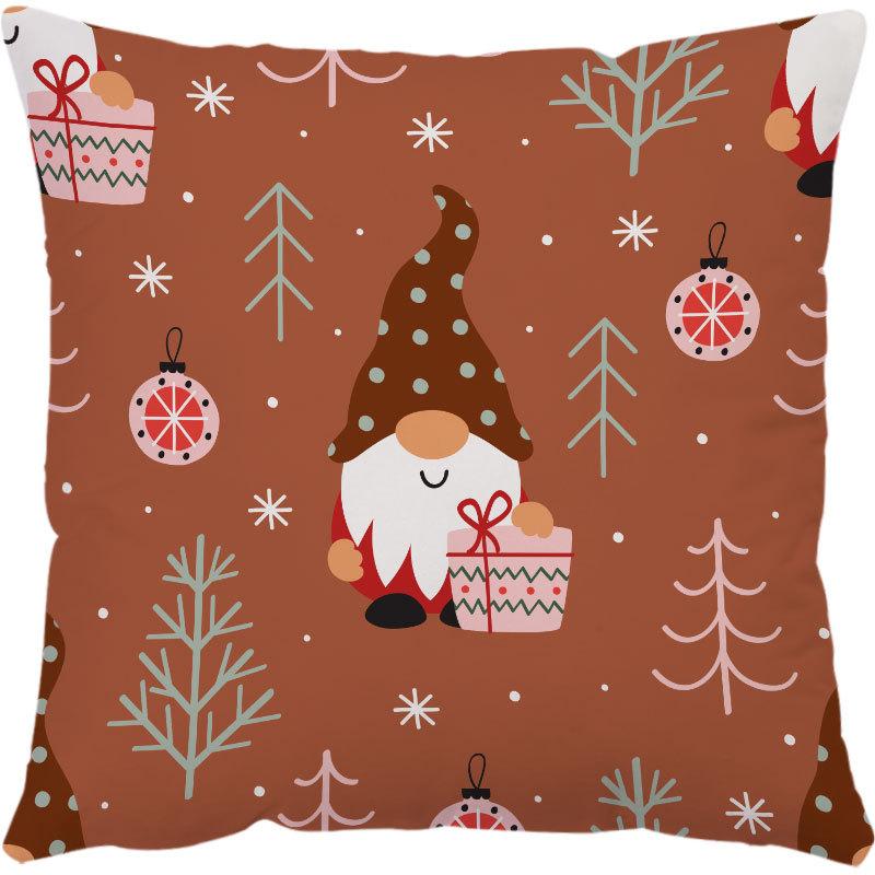 Amazon Hot Pillow Cartoon Doll Vánoční polštář Povlak na polštář Povlak na polštář na pohovku Povlak na polštář na sedák