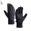 Motorcycle Gloves Men Black Autumn Winter Outdoor Cycling Gloves Gym Fitness Sports Running Warm Touch Screen Nonslip Gloves