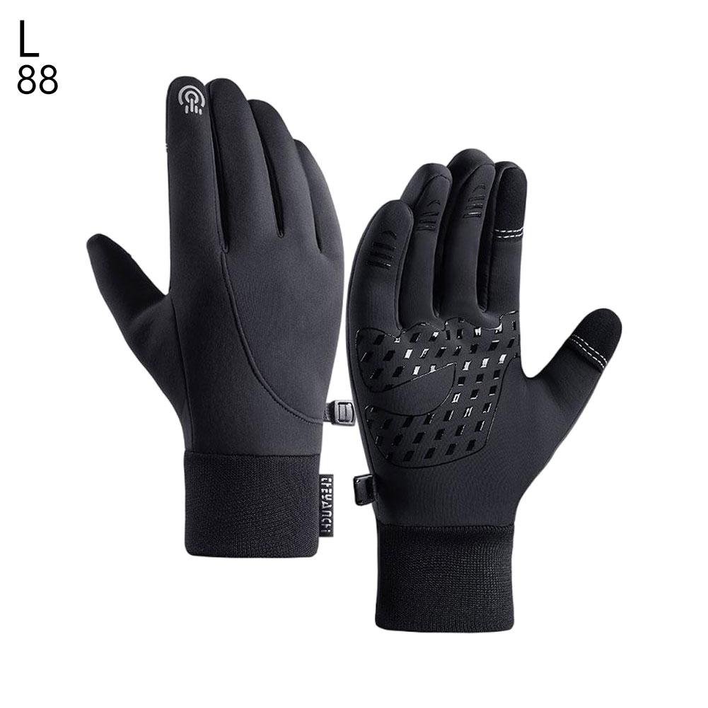 Motorcycle Gloves Men Black Autumn Winter Outdoor Cycling Gloves Gym Fitness Sports Running Warm Touch Screen Nonslip Gloves