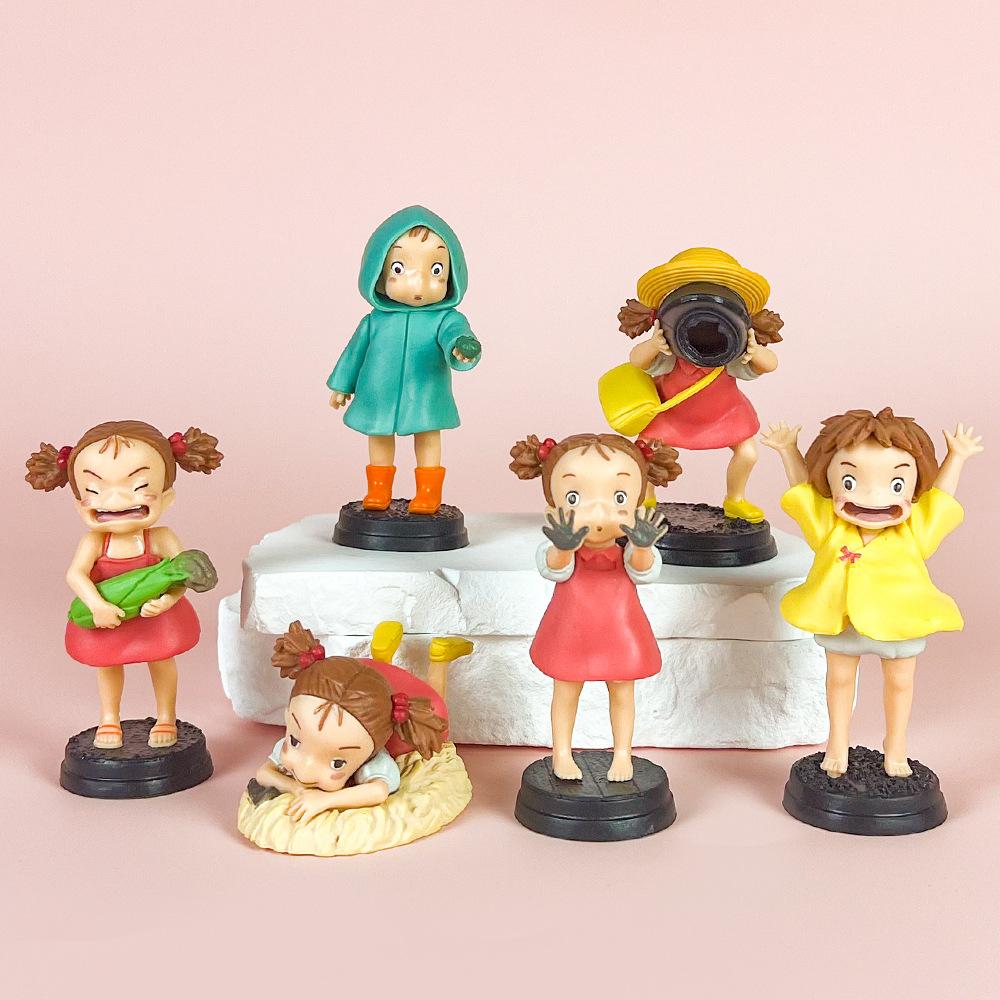 Hirokazu Kuniyoshi Character Yuuko The Rabbit, Neko The Goldfish, Hinako The Fish, Handcrafted Anime Model Gift Set 8cm