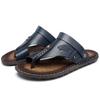 Men Sandals Leather Trail Wading Shoes Open Toe Wide Outdoor Flip Flops Athletic Hiking White Beach Walking Roman Sandals