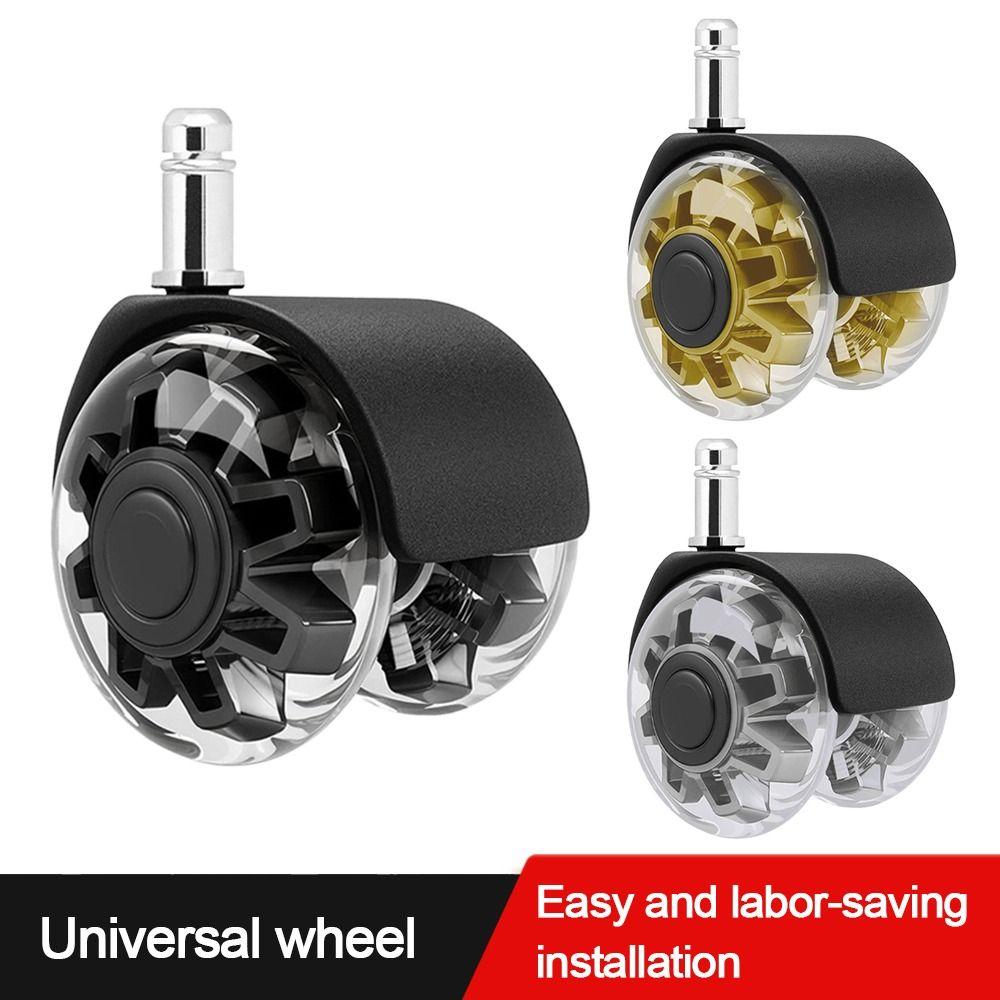PU Office Chair Caster wheel 2 inch Mute Wheel Safe Chair Wheels