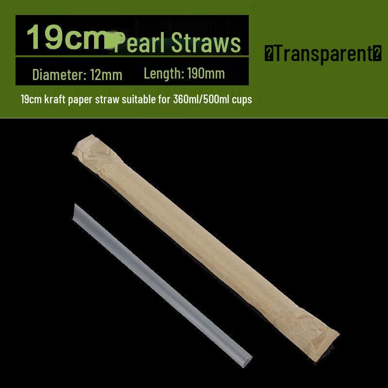 Biodegradable Pointed Boba Straws