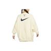 Nike Gładki sweter z okrągłym dekoltem, casualowa bluza damska, beżowy FV8444-113