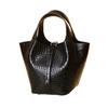 Exquisite and Super Popular Crocodile-patterned Bag for Women, Summer, High-end Style, Basket Bag, Versatile Crossbody Bag, Handbag