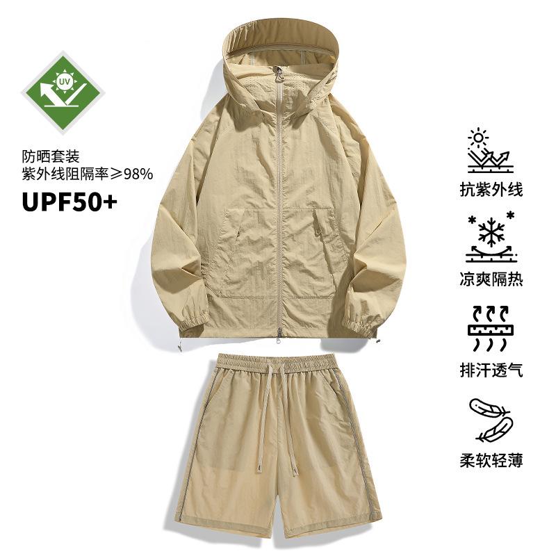 Roupas de sol com visão noturna refletiva masculinas leves e respiráveis tops de sol femininos esportivos ao ar livre trajes de sol para casais