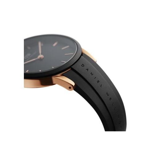 Officially Licensed Daniel Wellington DW Women's Iconic Motion 32mm Watch, Waterproof, Perfect for Sports and Outdoors, Rose Gold and Black, Perfect G