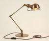 Vintage Industrial Brass Desk Lamp with Adjustable Swing Arm | Steampunk Articulated Task Light | Retro Office Table Lamp