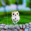 Simulation Owl Miniature Figurine Cute Cartoon Resin Crafts Micro Landscape Ornaments Garden Courtyard Desktop Decoration