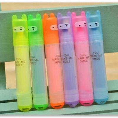 6 Stück Mini 6 Farben Fluoreszenz Textmarker Marker Stifte Büro Schulbedarf