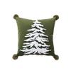 American Style Christmas Elements Cushion Cover Bedroom Living Room Sofa Decoration Pillow Cover Can Be Disassembled and Washed