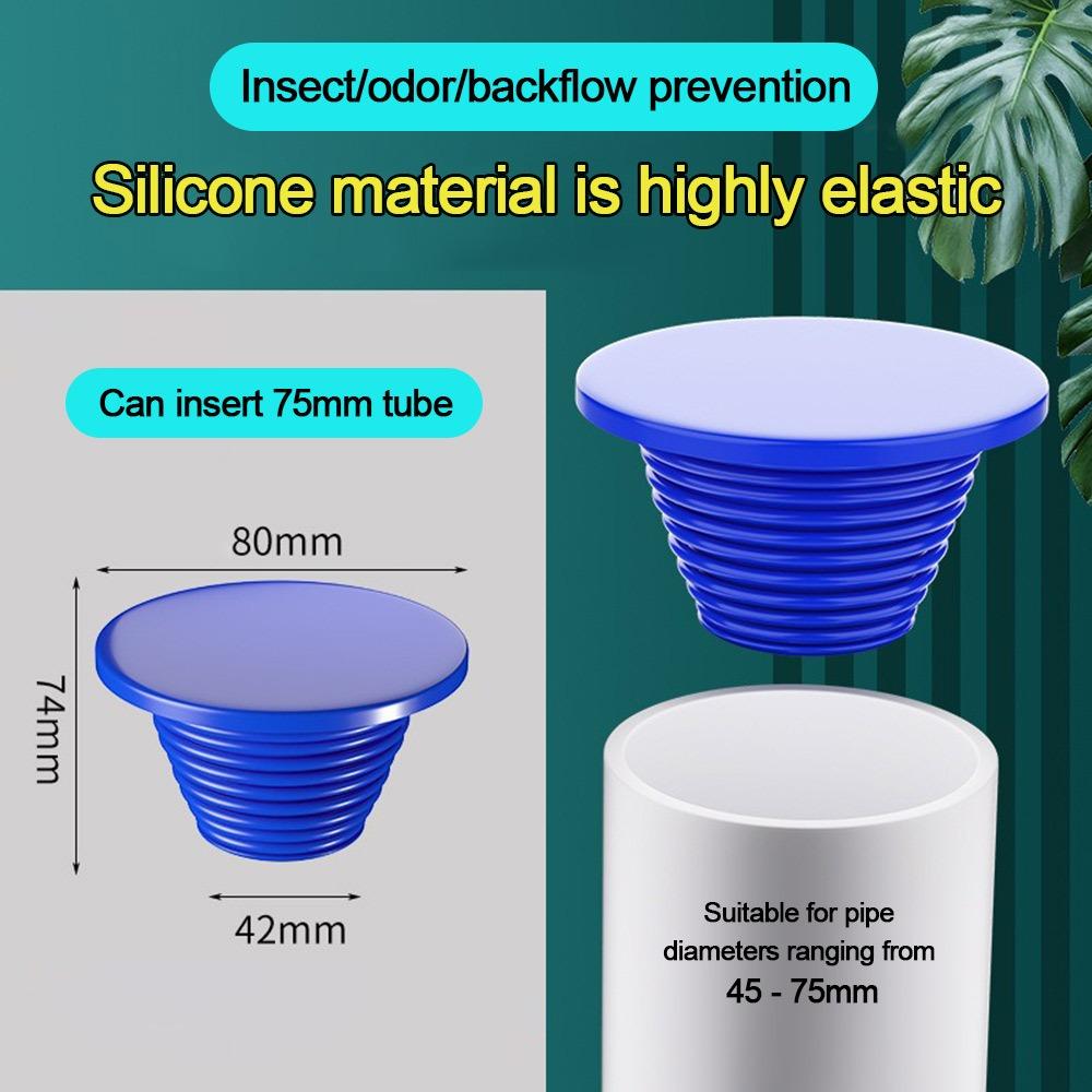 Silicone Sewer Pipe Sealing Ring Conical Shape Anti Odor Floor Drain Stopper Anti-clogging Sewer Seal Water Pipe Plug