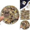 Cute Cartoon Cat Tarot Card Stickers Waterproof Retro Style Suitable For Luggage Skateboards Computers Tablets