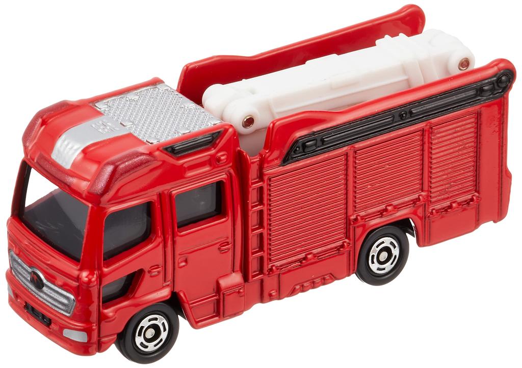 Takara Tomy 119 Morita 13m Boom Multipurpose Fire Pump Truck MVF Miniature Car Toy for Ages 3 and Up Blister Packaging Toy Safety Standards Certified