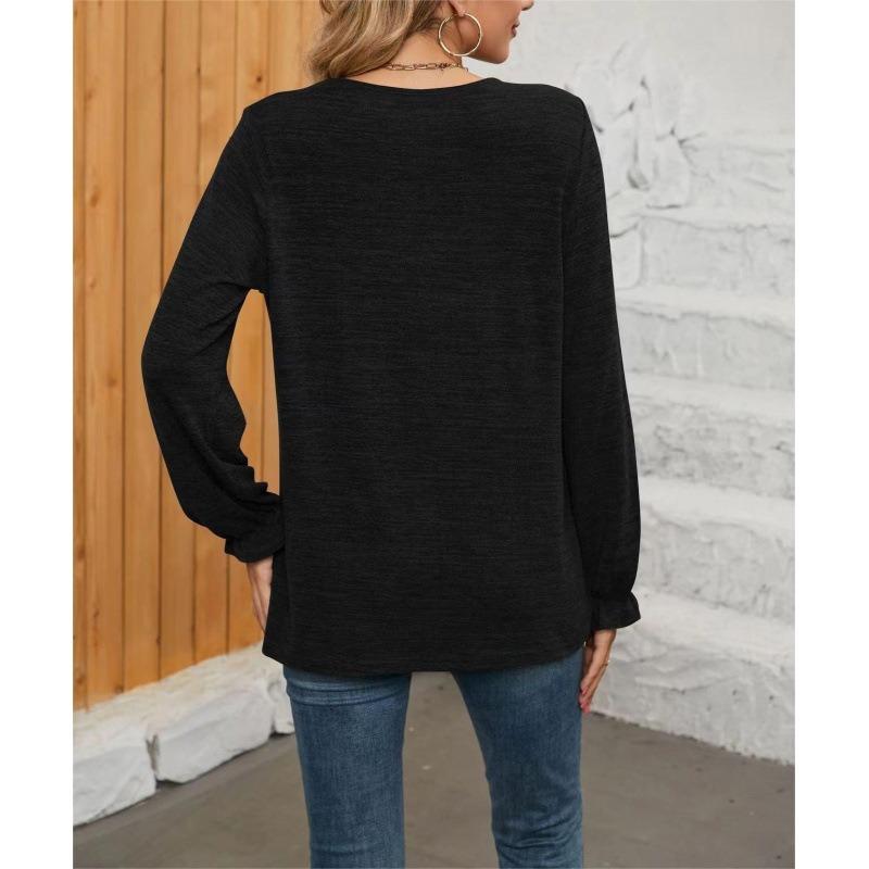 Women S Casual Round Neck Long Sleeve T Shirt
