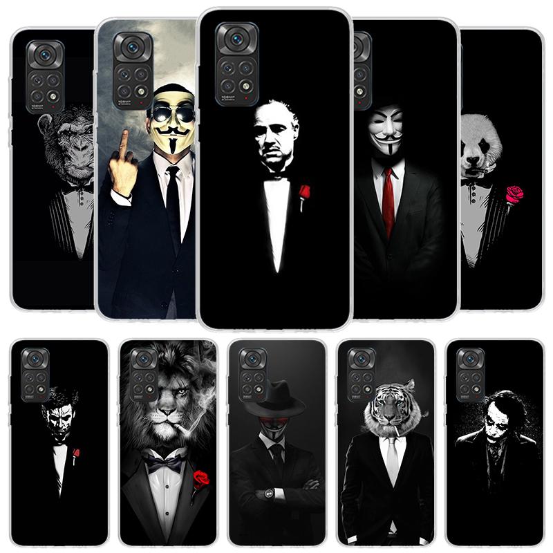 Man Suit Shirt Tie Cover Phone Case For Xiaomi Redmi Note 15 14 13 12 11 10 Pro Plus 14S 12S 11S 11T 11E 10S Soft Fundas Shell R