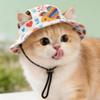 Breathable Pet Sun Hat Adjustable Pet Baseball Cap Fashion Dog Fisherman Hat  Photography