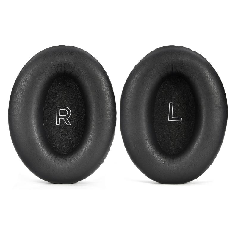 Protein Leather Ear Pad Ear Cushions Replacement Headband for Aviation Gaming Headsets , Noise Cancelling Foam