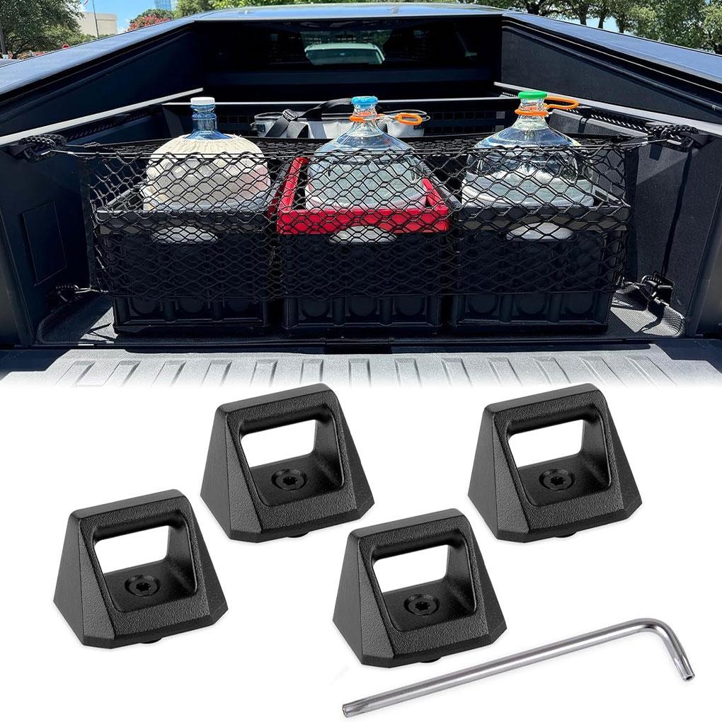 4pcs Rear Bucket Rail Hook For Tesla Cybertruck 2026 Trunk L-track Splints Hook Fasteners Auto Accessories