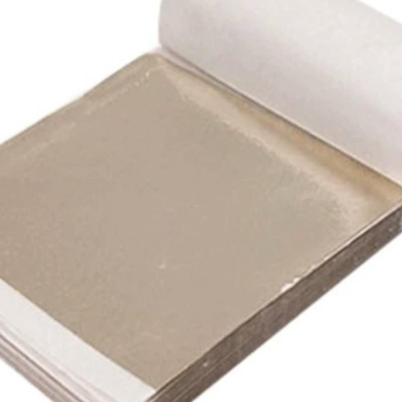 9cm Imitation Gold Silver Copper Foil Paper Sheets Shiny Gilding Craft Leaf for DIY Nail Art Cake Dessert Epoxy Resin Decoration