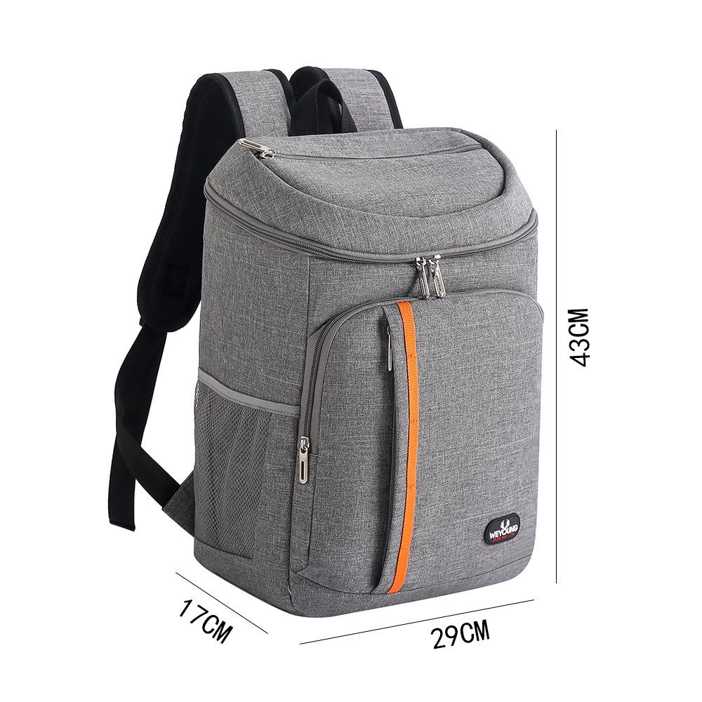 Oxford Cloth Leakproof Insulated Backpack - Outdoor Double Shoulder Picnic Bag