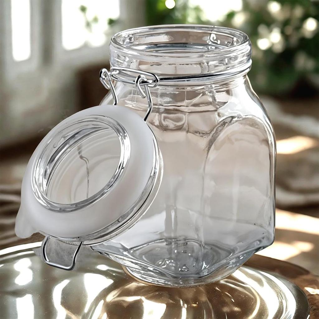 6 PCS Silicone Replacement Gaskets Jar Gasket Seal Leakproof Sealing Ring Rubber Gasket for 3.5 Inch Mouth Jars White The Product Has an Error of