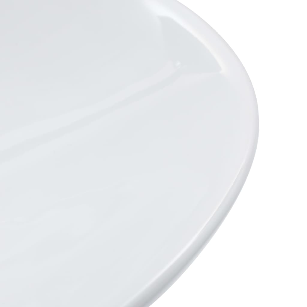 Wash Basin 58.5 X 39 X 14 Cm Ceramic White