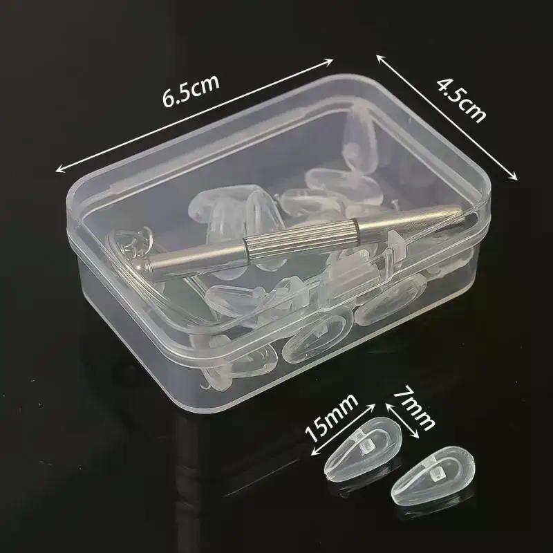 Eyeglasses Nose Pads With Screwdriver DIY Soft Silicone Air Chamber Glasses Replacement Repair Tools Anti-slip Nose Pad Screw