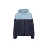 Ss24 Logo Color Block Hooded Zip Long Sleeve Jacket Men Jackets Mixed-Blue CO798-BLMC