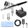 Multi-purpose Professional 0.3mm Airbrush Air Compressor Kit 20-35PSI Airbrush Pen Air Pump Set for Model Making DIY Art Paintin