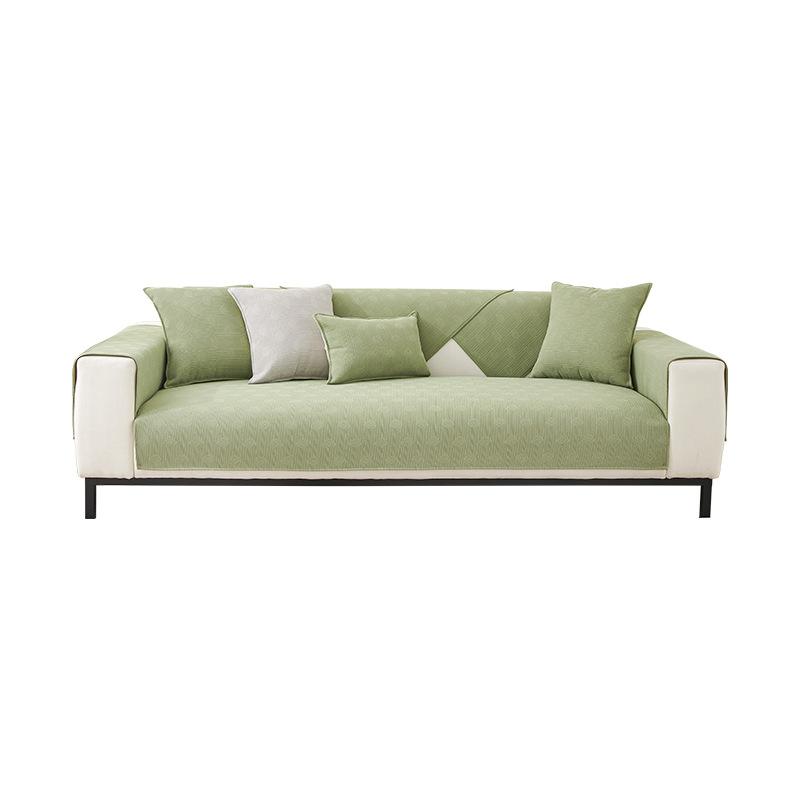 Chenille Rainbow Pattern Sofa Cushion Four Seasons Universal Sofa Cover Cover Solid Color Simple Modern Cushion Sofa Cover Cloth