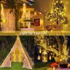 1Pack, 5M/10M/20M/30M LED Solar Outdoor Fairy String Lights With 8 Modes For Wedding, Party, Balcony, Patio, Eave, Tree, Garden, Christmas Decoration