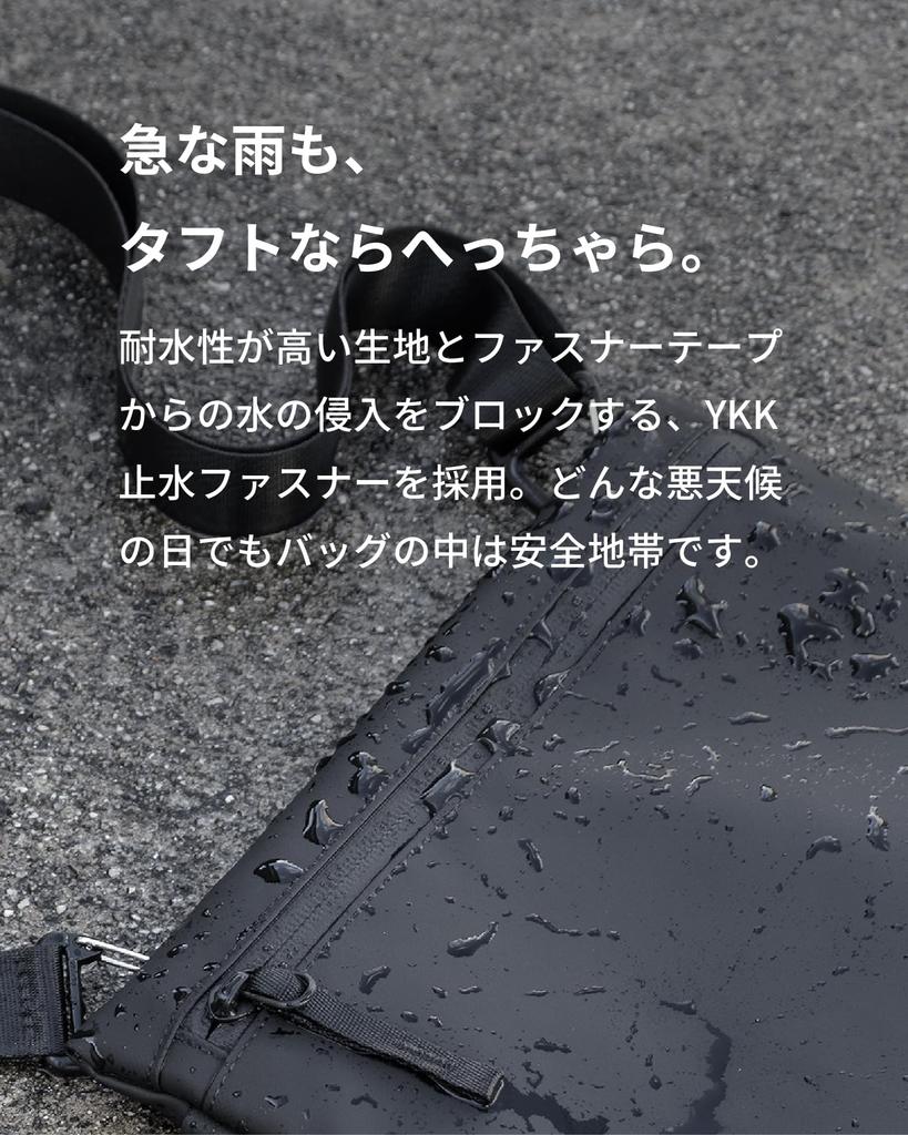 TOFTSACOCHE Taft Sacoche Sacoche Water Resistant Body Bag One Shoulder Shoulder Bag Gadget 265 x 185 x 25mm Black [Asobose] [aso] Approx.