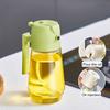 470ML Glass Oil Dispenser for Kitchen 2-in-1 Olive Oil Sprayer Bottle Leak-proof Oil Sprayer for Cooking BBQ Salad Baking