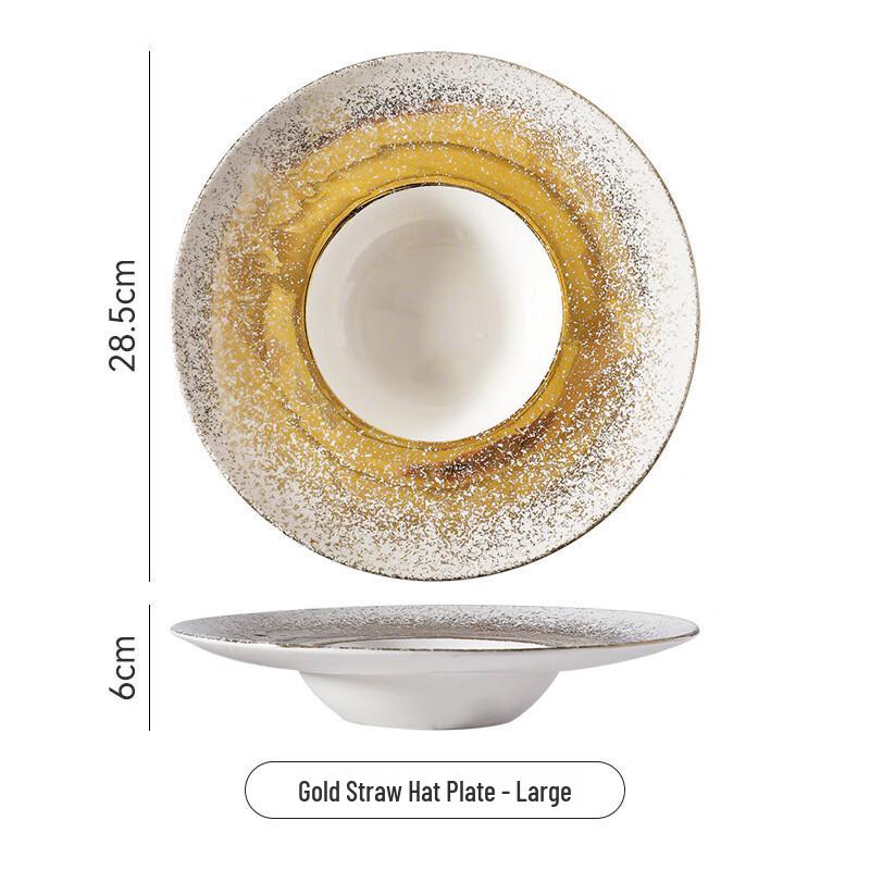 

Nu Style Ceramic Straw Hat Dinner Plate