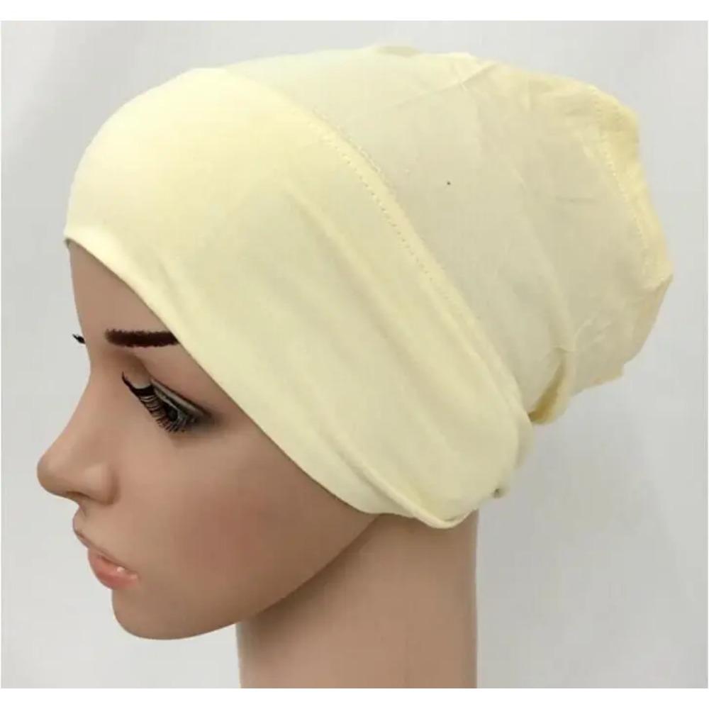 Soft Modal Inner Hijab Caps Muslim Stretch Turban Cap Islamic Underscarf Bonnet Hat Female Headband Turbante Mujer 2020