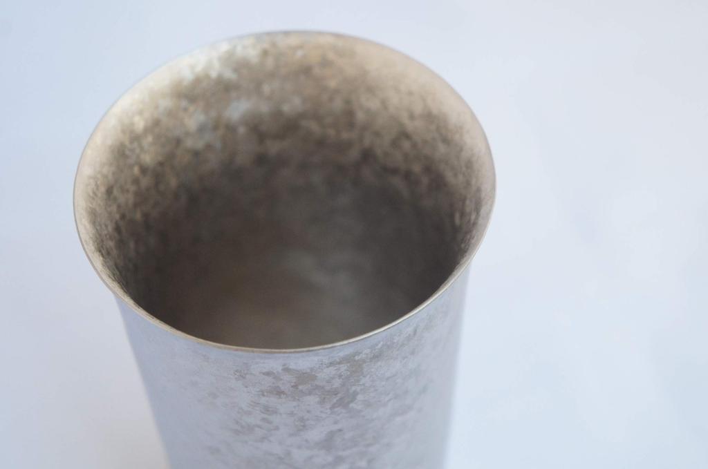HORIE (Horie) Tsubame-Sanjo Titanium Double-Walled Tumbler, Kiln-Crafted, Wide Mouth, 300cc, Silver, Made in Japan, Keeps Drinks Hot or Cold, Comes wi
