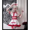 Nurse Halloween Sexy Nurse Costume Cute Nurse Red and White Nurse Mesh Set for Photo and Costume Parties [ChicFlow] Costume, Cosplay, Set, Costume,