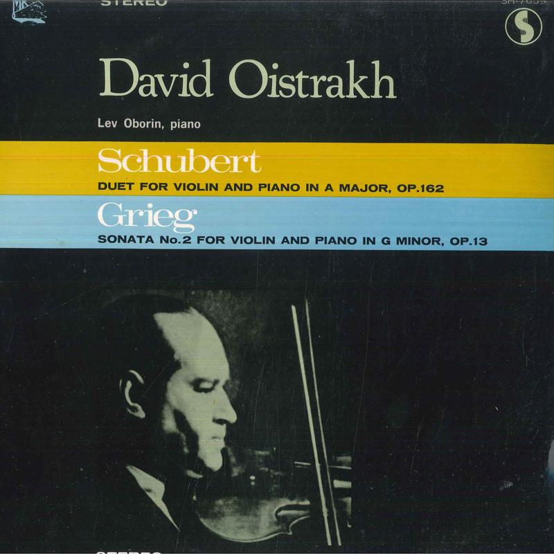 

LP Record DAVID OISTRAKH, LEV OBORIN - Schubert Duet For Violin And Piano SH7659 SHINSEKAI Japan Classical Used