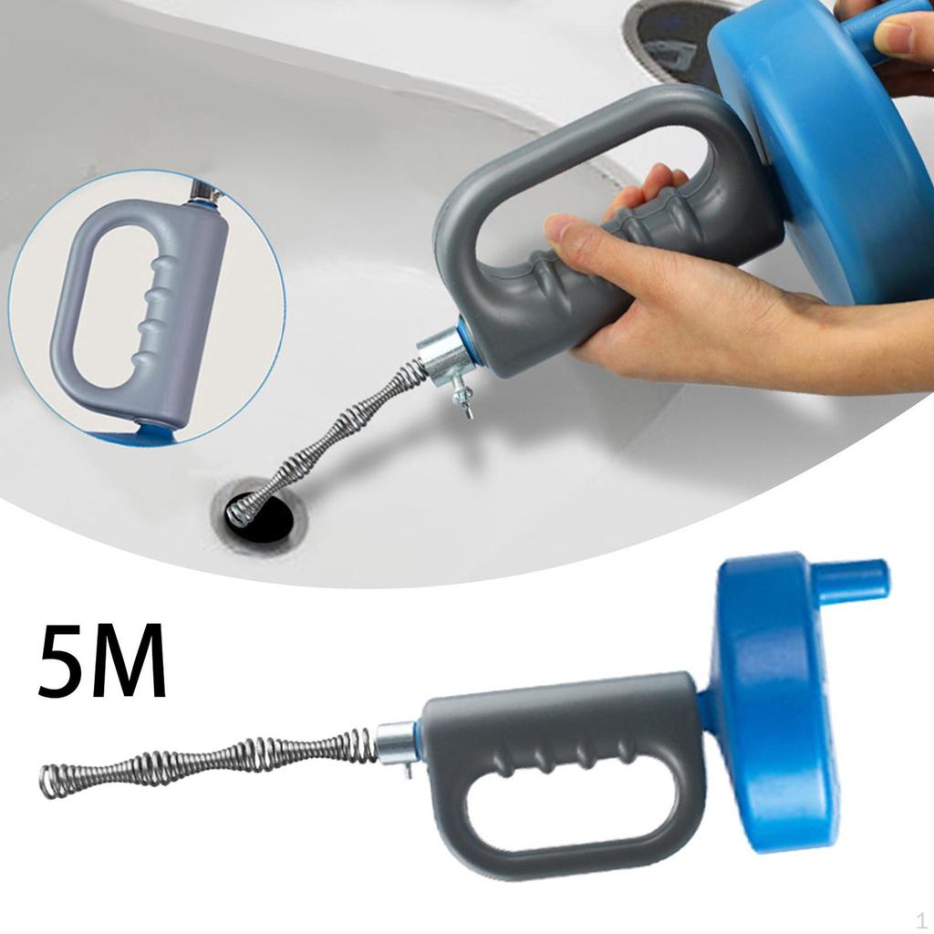 Auger Hair Clog Remover Drain Cleaner Power Toilet Plunger Set for Bath Toilets Bathroom Sink