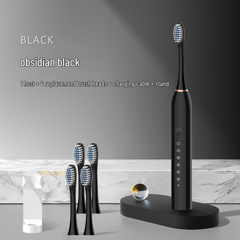 Enhanced Rechargeable Electric Toothbrush: Six-Speed Adult Couple Set with Travel-Friendly Soft Bristle Design